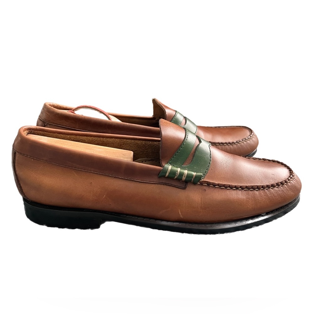 GH Weejuns Slip-on Casual 2-Tone Leather Loafers Mens Size 10 - Picture 4 of 8